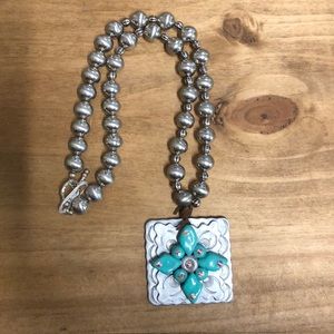 Cross Clay Pendant Necklacd